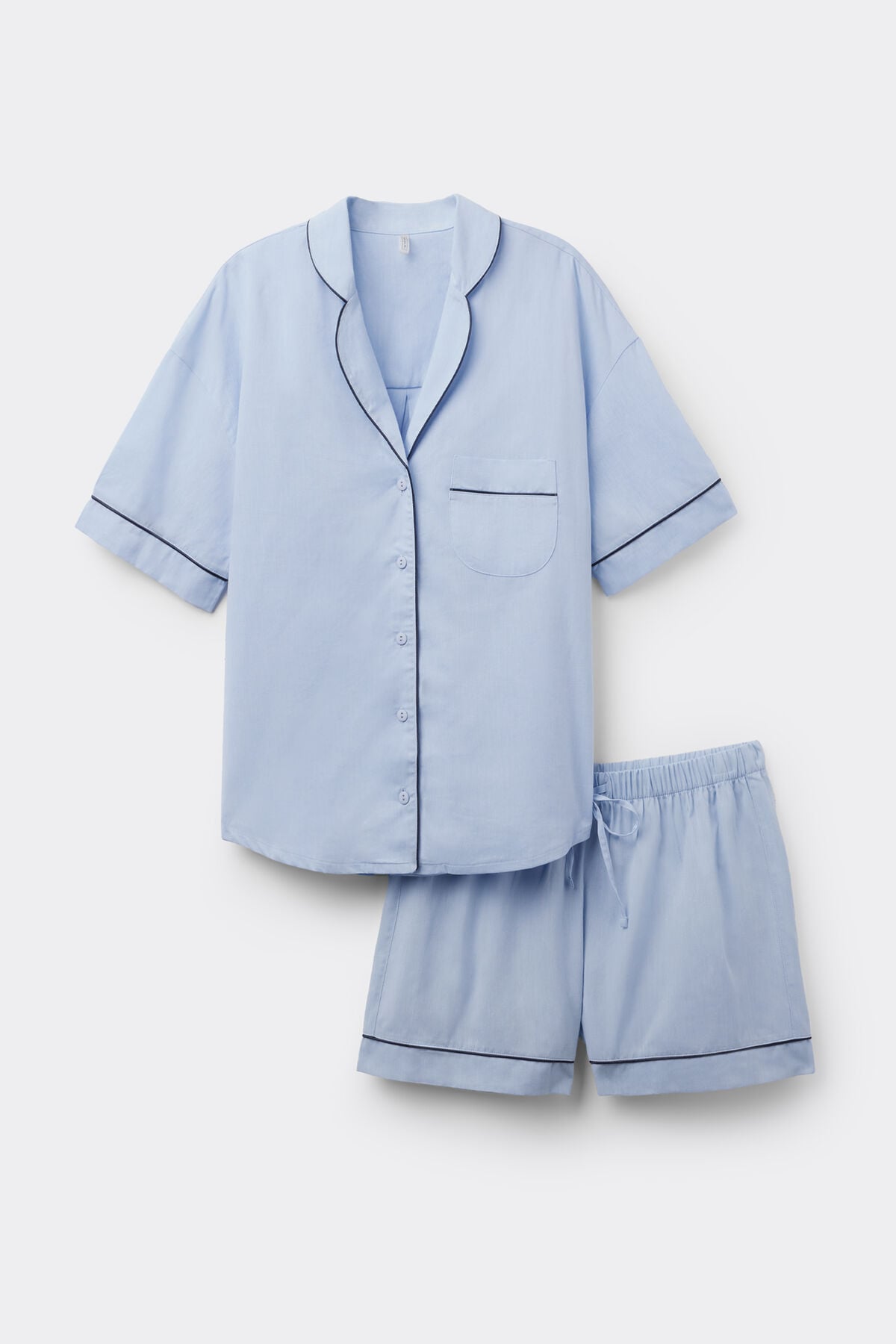 Chambray NI Cotton and Modal Short Pajamas