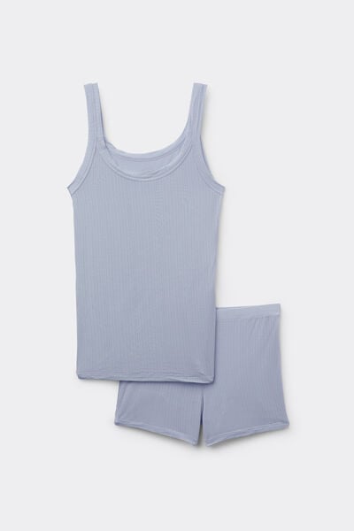 Soft Lounge Ribbed Modal Short Pajamas