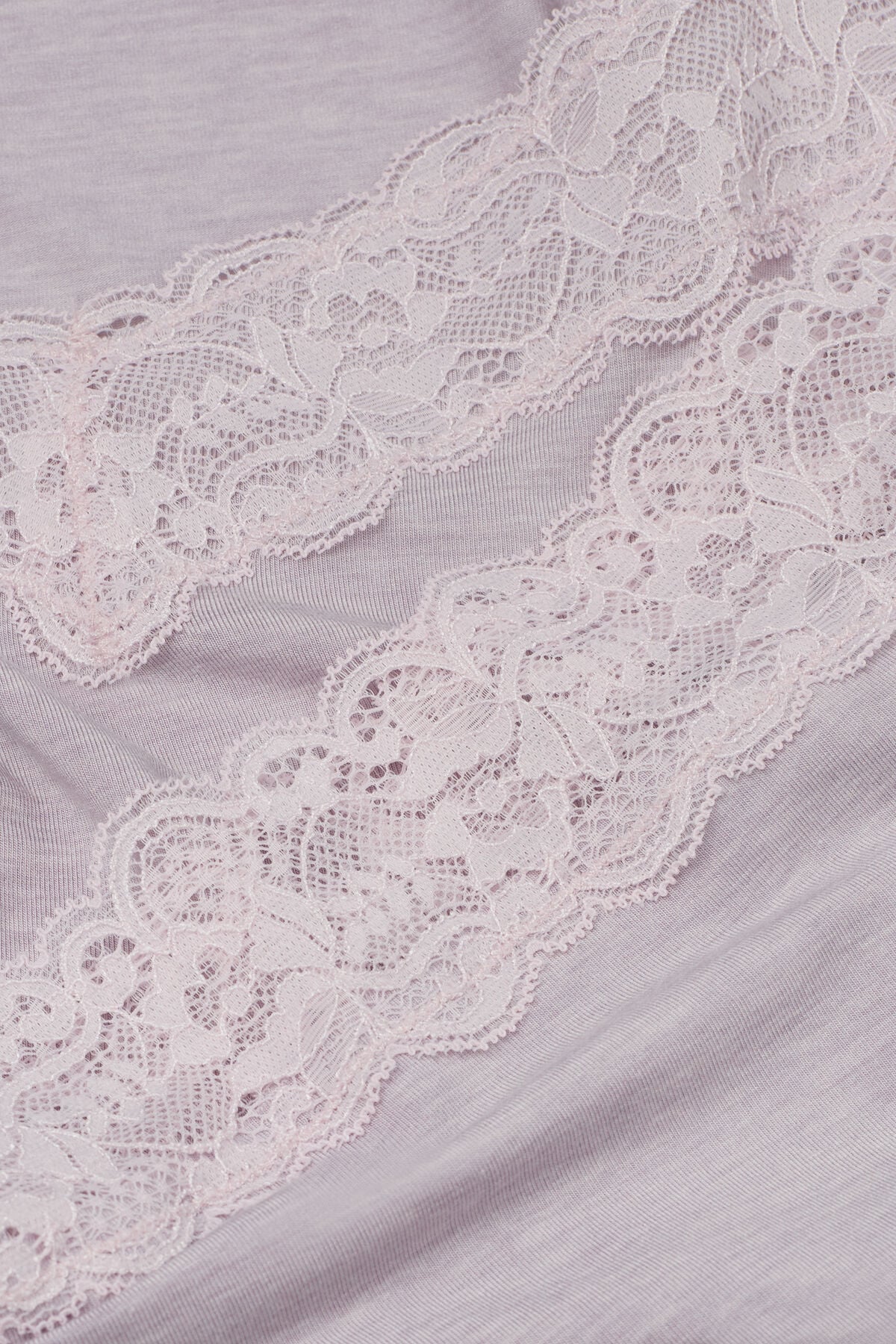 Lace Trim Tank Top Short Pajamas in Modal