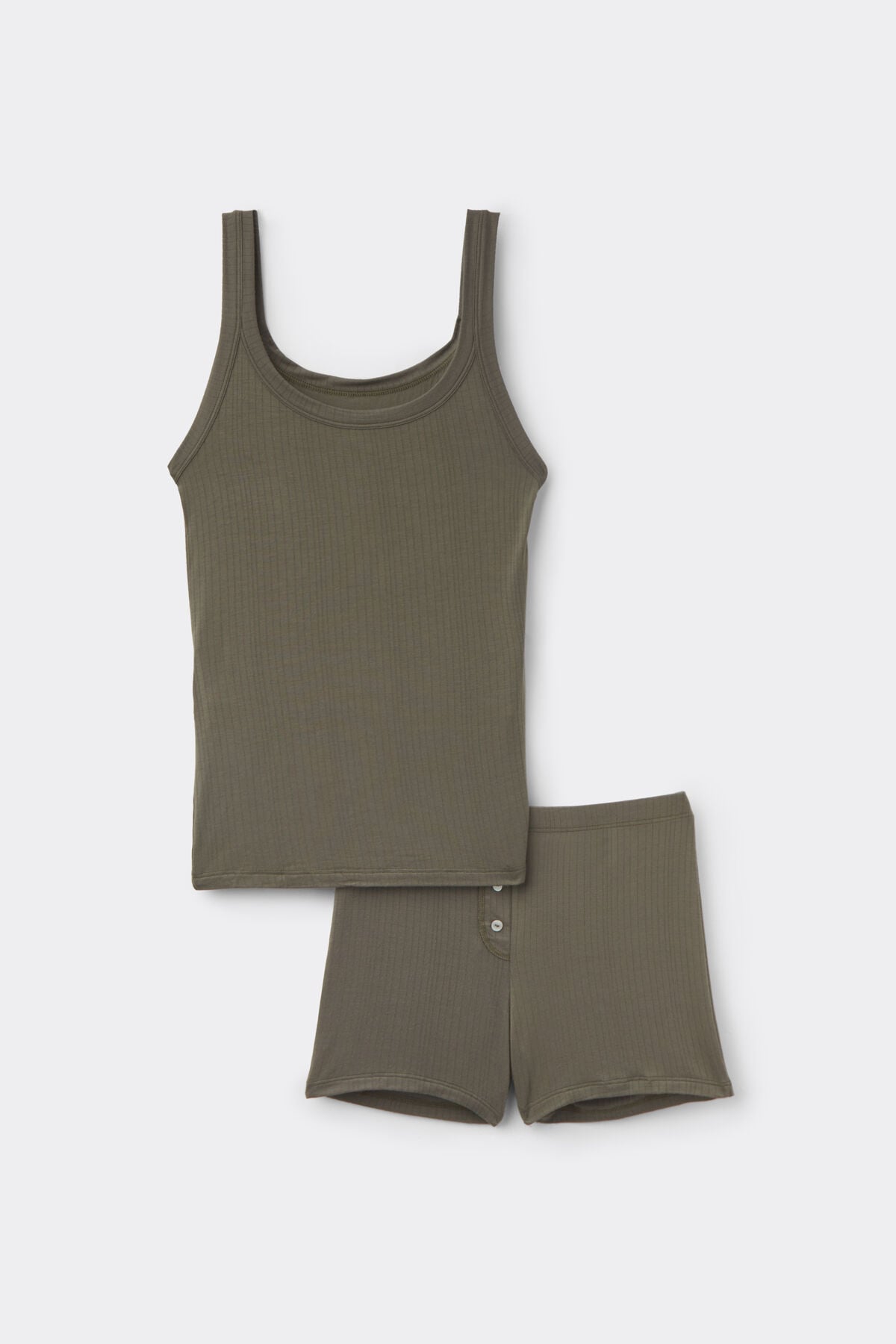 Soft Lounge Ribbed Modal Short Pajamas